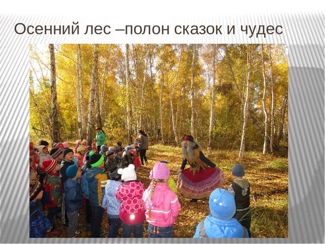 Презинтация. Золотая осень подготовительной группы.