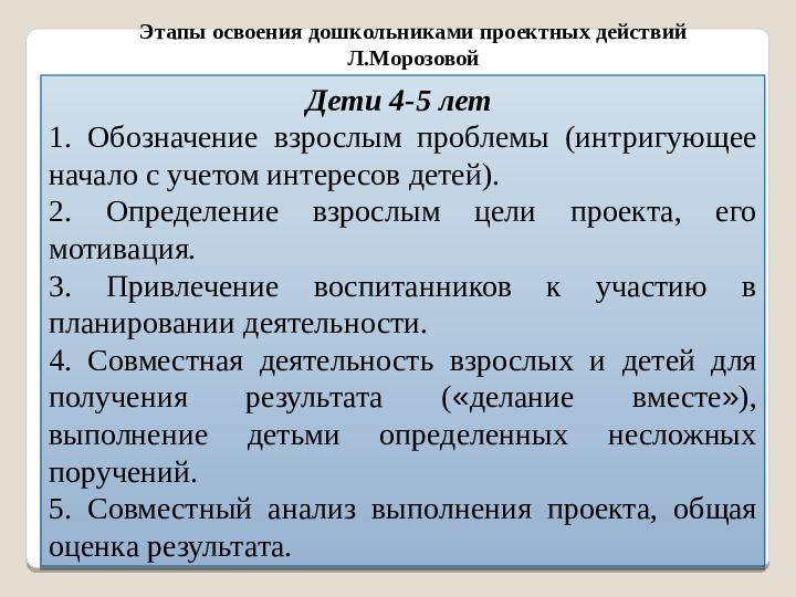 Презентация "Организация детской проектной деятельности в условиях ДОО"