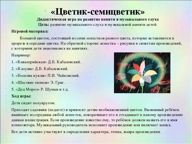 Презентация.Музыкальные дидактические игры для развития дошкольников