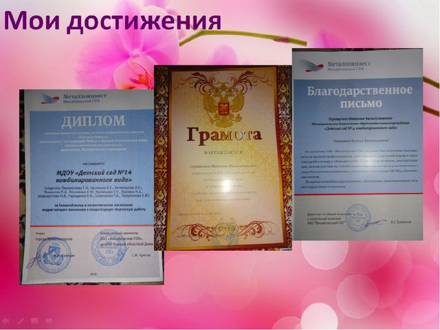 Презентация на тему "Мое портфолио"