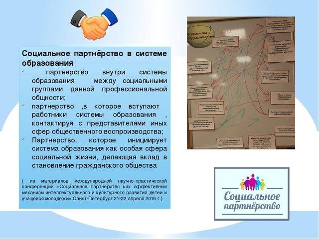 Презентация:"Система сетевого взаимодействия с социальными партнерами." (Из опыта работы )