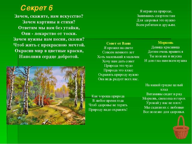 Проект "Природа и наше здоровье"