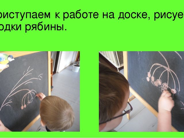 Презентация интегрированного занятия в 1-й младшей группе по изобразительной деятельности "ягодки рябины"