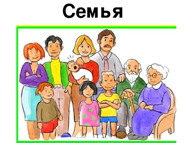Презентация для детей на тему "Члены семьи"