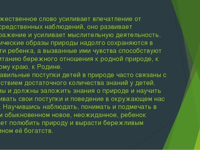 Разработка и реализация социально-значимого проекта в средней группе "Значение художественной литературы в экологическом воспитании дошкольников"