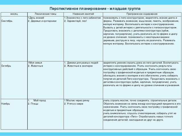 Проект в старшей группе по легоконструированию