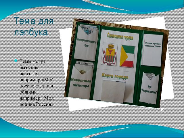Презентация на тему что представляет собой "Лэпбук"
