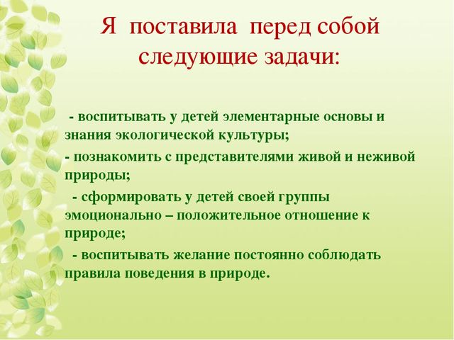 Презентация на тему "Экологическое воспитание дошкольников"
