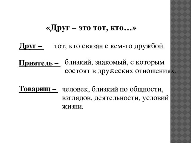 Презентация на тему "Что такое дружба"