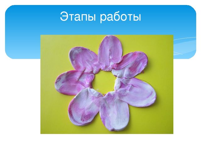 Презентация по предмету "Умелые ручки" в школе будущего первоклассника по теме: "«Пластилиновая живопись. Изделие « Цветочек».