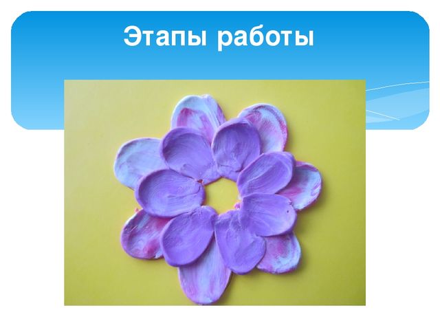 Презентация по предмету "Умелые ручки" в школе будущего первоклассника по теме: "«Пластилиновая живопись. Изделие « Цветочек».