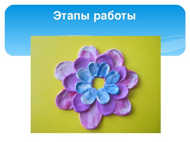 Презентация по предмету "Умелые ручки" в школе будущего первоклассника по теме: "«Пластилиновая живопись. Изделие « Цветочек».