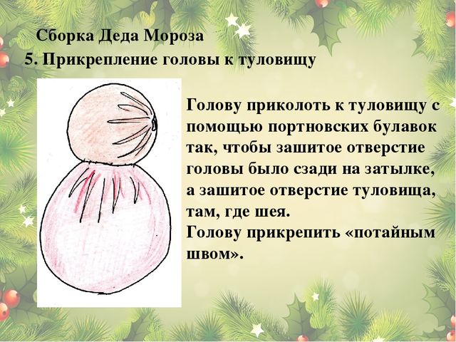 Мастер-класс: Изготовление новогоднего сувенира Дед Мороз