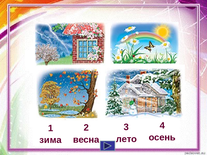 Презентация дидактической игры на тему Времена года