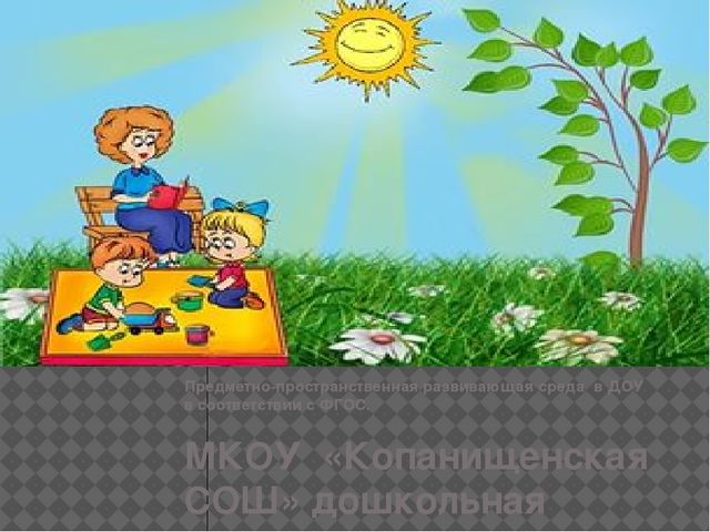 Презентация " Предметно - пространственная развивающая среда в ДОУ "