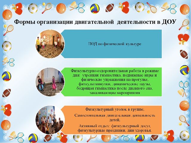 Презентация "Организация двигательной активности дошкольников"