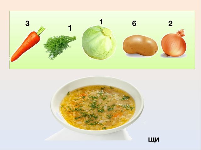 Мы собрали овощей и для супа и для щей