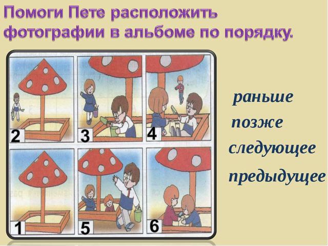 Презентация к занятию по предшкольной подготовке на тему: "Временные отношения: раньше – позже, вчера –сегодня –завтра."