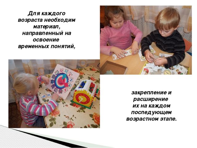Презентация "Формирование временных представлений у детей"