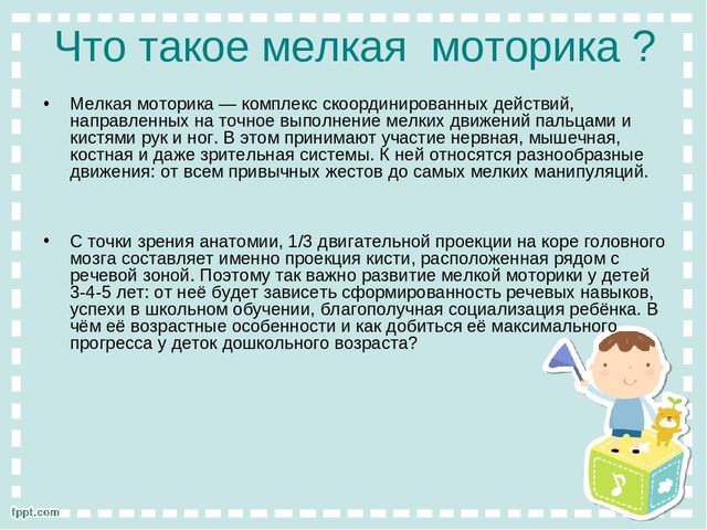 Развиваем мелкую моторику у детей от 3 до 5 лет