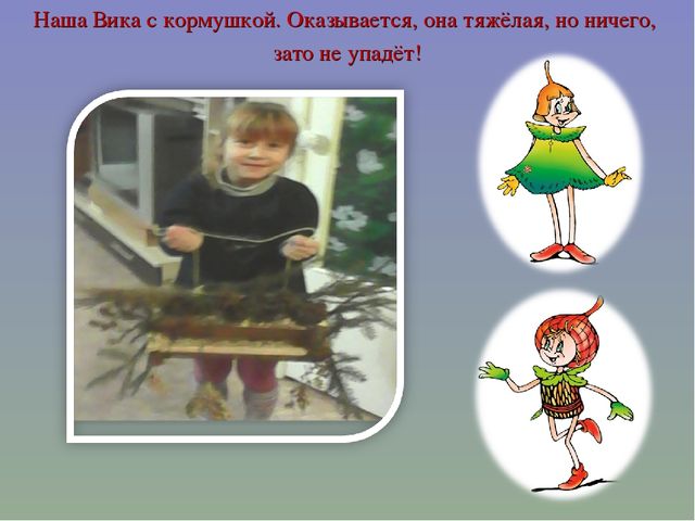 Презентация мастер-класс "Изготовление кормушки" на тему: "Птичья столовая"