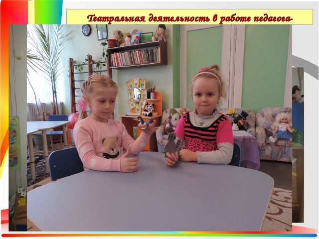 Презентация Театральная деятельность как средство для решения психологических проблем дошкольника — копия