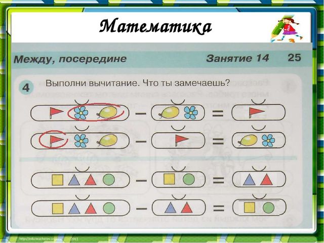 Вычитание презентация для дошкольников