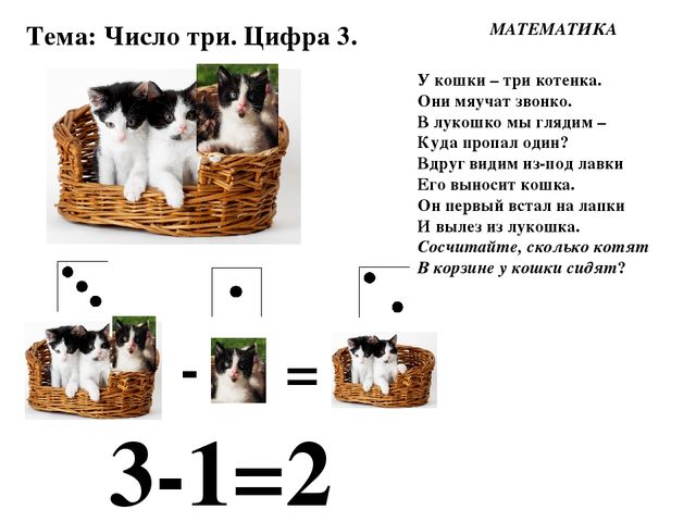 ПРЕЗЕНТАЦИЯ К ЗАНЯТИЮ ПО МАТЕМАТИКЕ ПЕТЕРСОН "ЧИСЛО ТРИ. ЦИФРА 3"