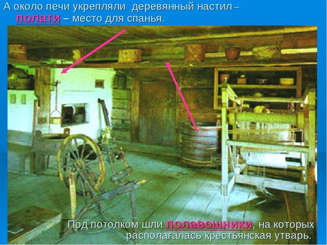 Знакомство дошкольников с интерьером русской избы