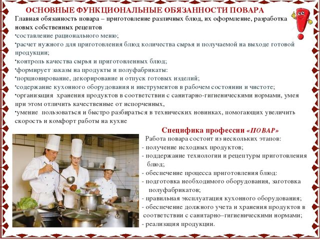 Знакомим детей с профессией "Повар"