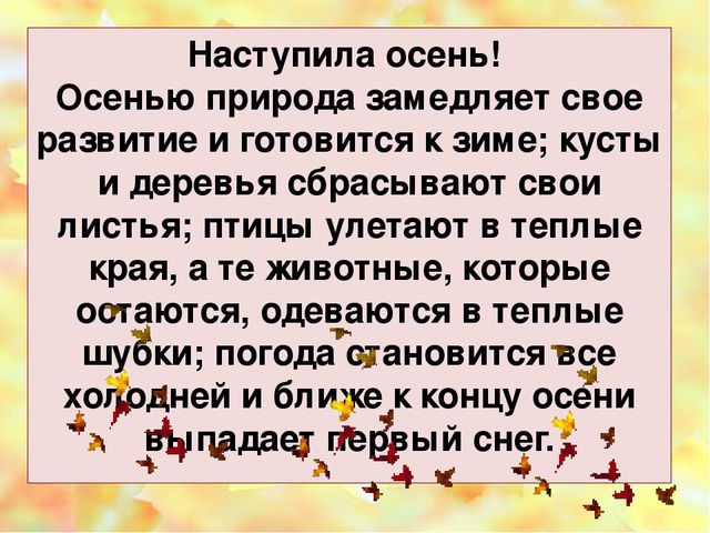 Презентация "Осень" для средней группы