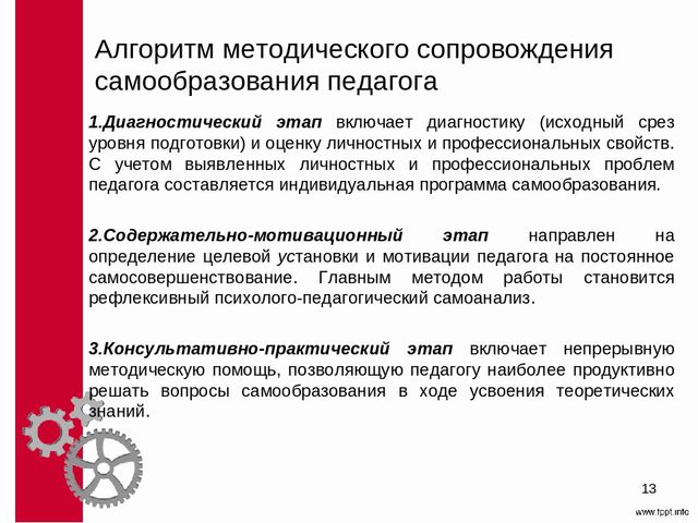 Проект методического сопровождения педагогов