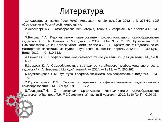 Методическое сопровождение самообразования педагогов ДОО