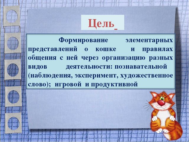 Презентация проекта для 2 младшей группы "Мягкие лапки, а в лапках - царапки"