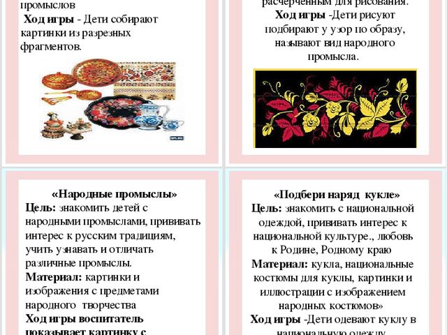 Картотека дидактических игр по нравственно- патриотическому воспитанию