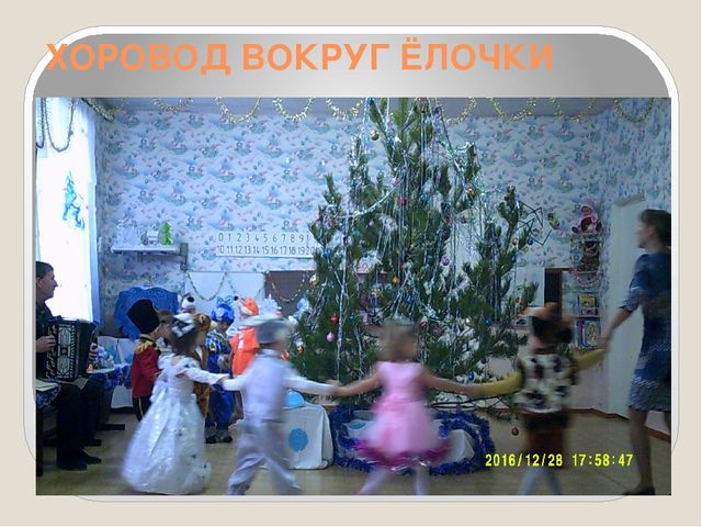 Презентация утренника, фотоотчёт"Наша Ёлочка"