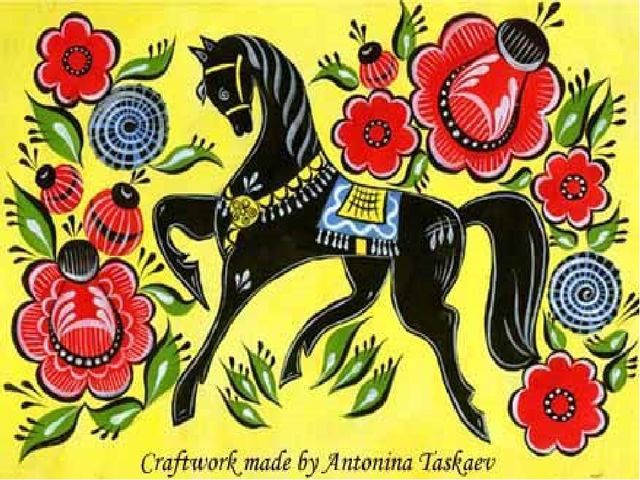 Презентация НОД "рисование" на тему "Городецкая роспись"