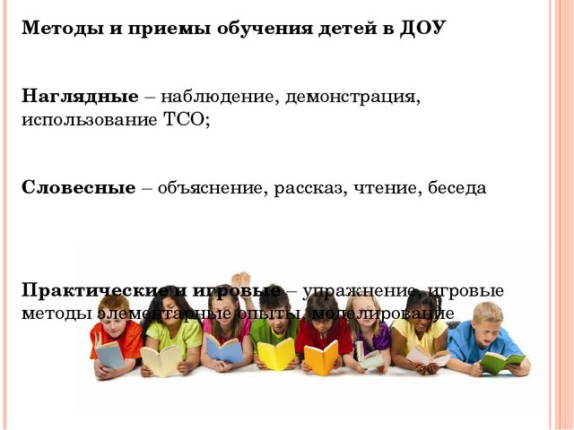 Основные методы и приемы обучения детей дошкольного возраста.