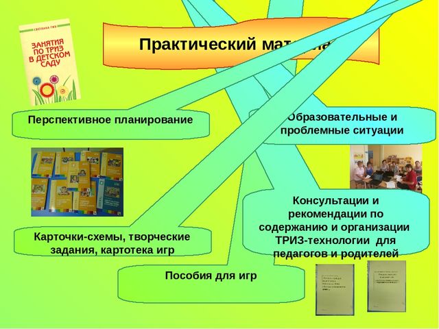 Из опыта работы «Развитие творческих способностей детей дошкольного возраста посредством ТРИЗ-технологии».