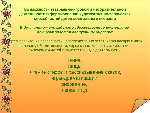 « Интеграция театрализованной и изобразительной деятельности»