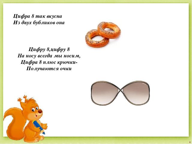 Знакомство с цифрой 8. Числом 8