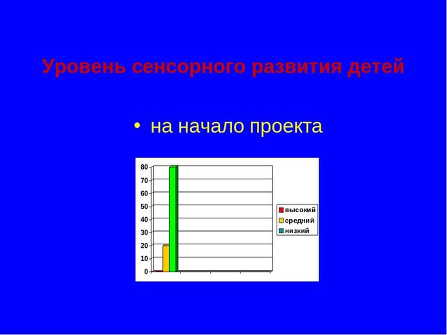 Презентация "Педагогический проект"Сенсорное воспитание посредством дидактических игр"