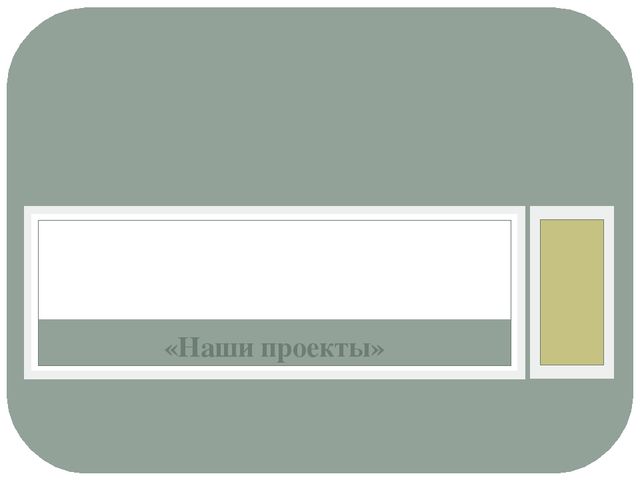 Презентация "Проекты в ДОУ Зорюшка"