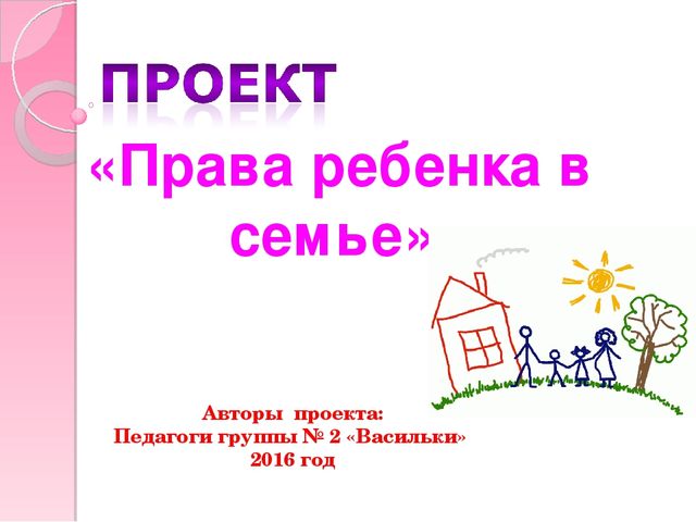 Презентация пректа по правовому воспитанию