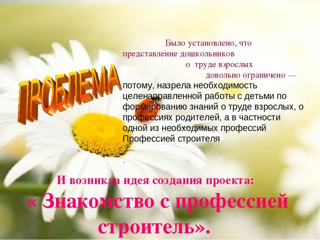 Презентация "Знакомство с профессией Строитель"