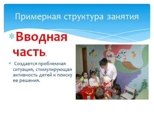 Презентация структура (занятия) в доу
