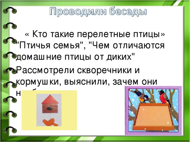 Презентация к проекту "Здравствуйте птицы" младшая разновозрастная группа