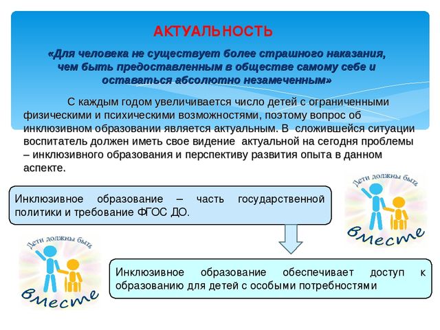 Педагогический проект "Профессиональное развитие воспитателя в рамках инклюзивного образования в ДОУ"