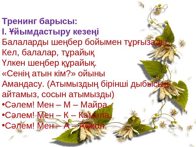 Денсаулық саласы бойынша "Мен сияқты жаса"Су-джок терапиясы презентация