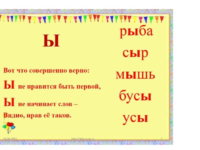 Презентация по теме "Звук [ы], буква ы.